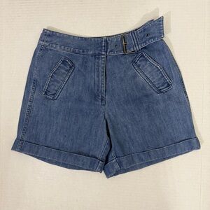 Talbots Blue Jean Shorts with Cuffed Hem